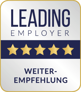 Leading Employer Weiterempfehlung Rating 5 Leading Employer Weiterempfehlung Rating 5