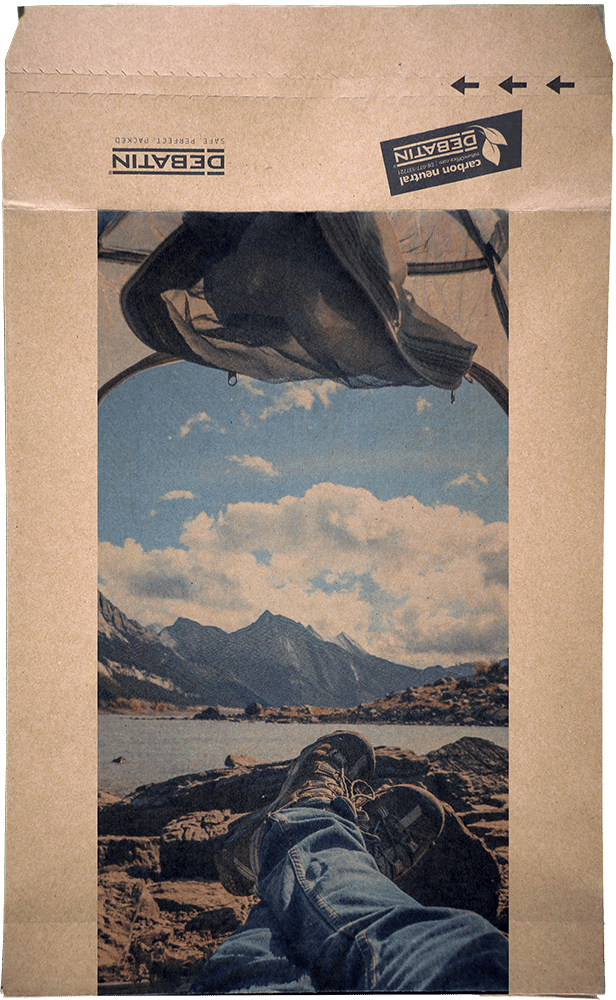 Debasafe_Detail_2 DEBAPOST® Paper Second life Versandtaschen aus Recyclingpapier