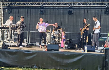 Die Band beim Jubiläum Die Band beim Jubiläum