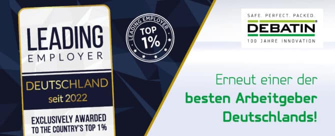 Leading Employer: Anton Debatin GmbH wieder einer der besten Arbeitgeber Deutschlands Blog Header