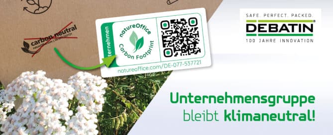 Blog Header - Kennzeichnung Klimaneutralität: DEBATIN Unternehmensgruppe weiterhin klimaneutral